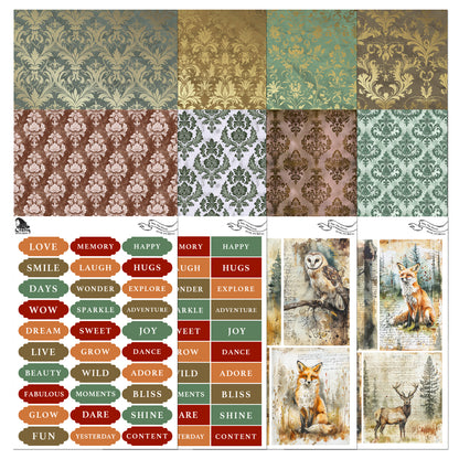 The Crafty Witches Into the Forest Junk Journal Digital Collection