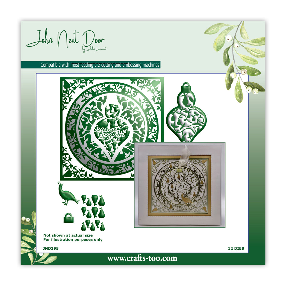 NEW! John Next Door - Pear Tree Bauble die set - Half Price