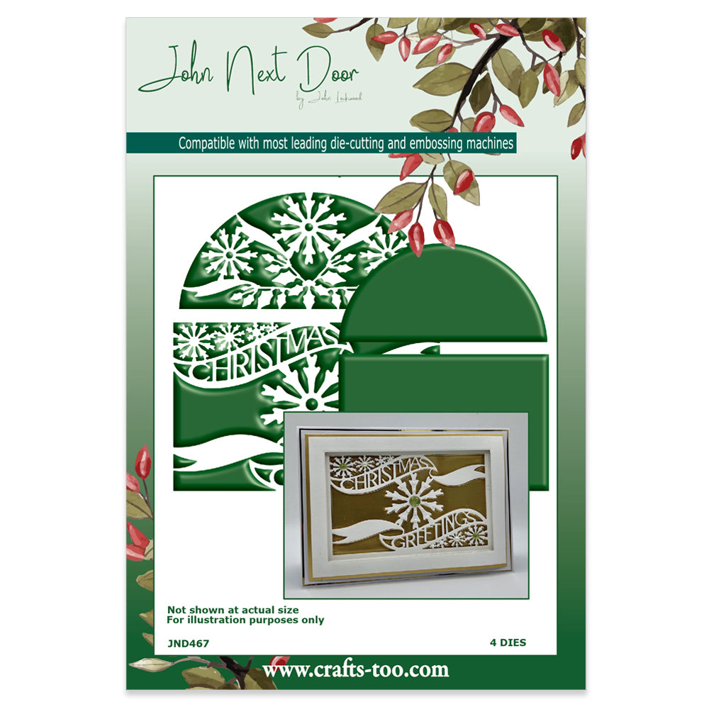 NEW! John Next Door - Greeting Inerts Die set