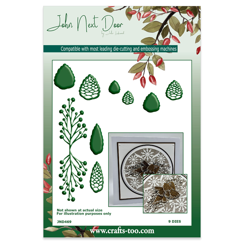 NEW! John Next Door - Pinecones Die set