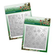 John Next Door BOGOF 3D Embossing Folders - Retro Baubles & Retro Snowflakes