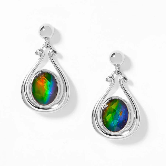 Canadian Ammolite Gems by Kenneth Bradley ‘Jackie’ Earrings