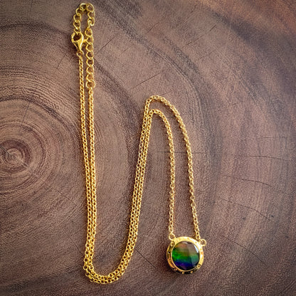 Canadian Ammolite Gems by Kenneth Bradley 'Jillian’ Necklace