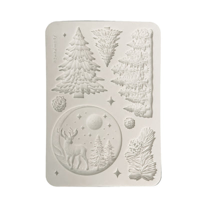 Stamperia Winter Magic Christmas Winter Landscape A5 Silicon Mould