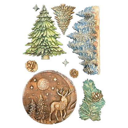 Stamperia Winter Magic Christmas Winter Landscape A5 Silicon Mould