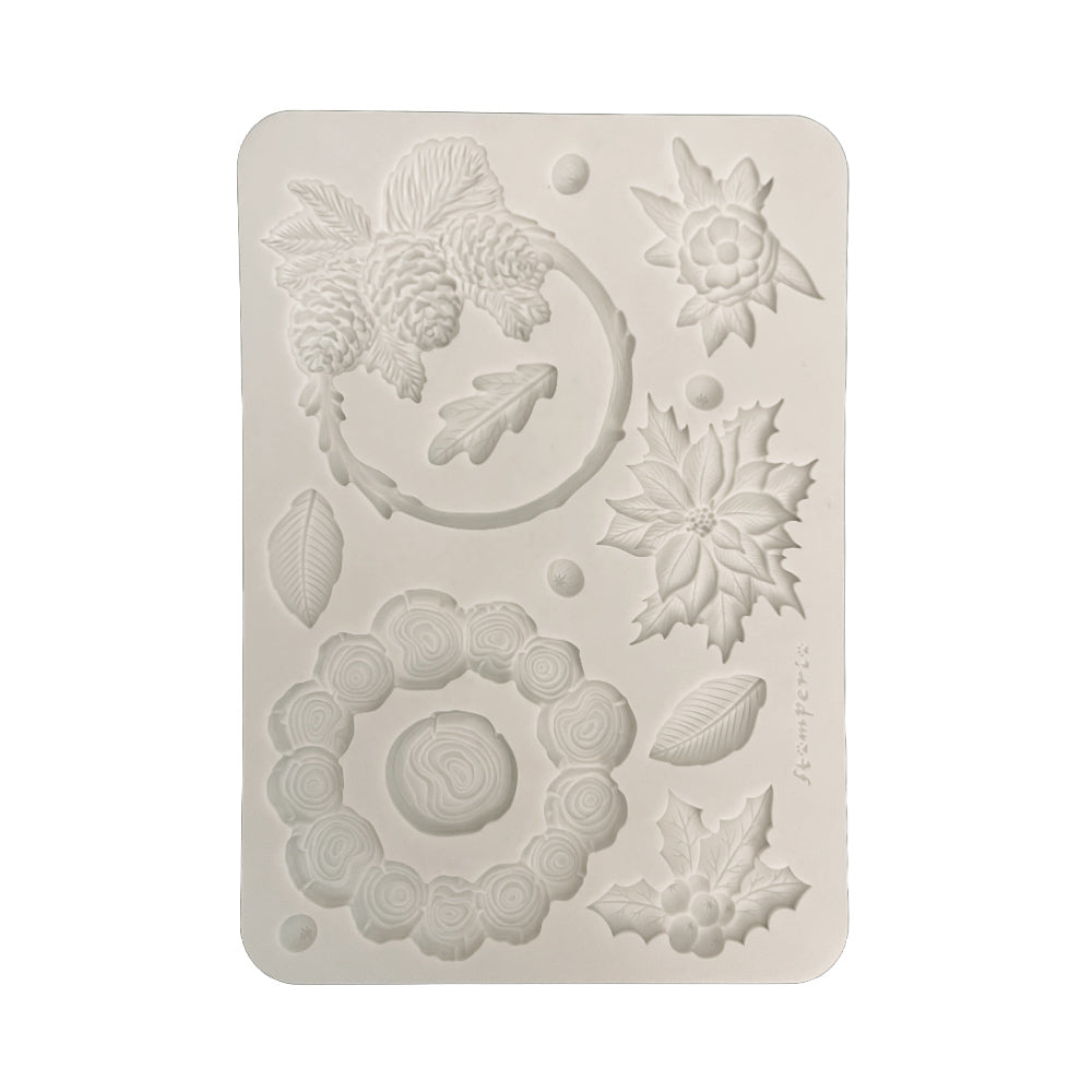 Stamperia Winter Magic Christmas Garlands A5 Silicon Mould