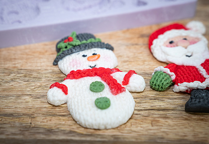Karen Davies Sugarcraft Knitted Christmas Silicone Mould