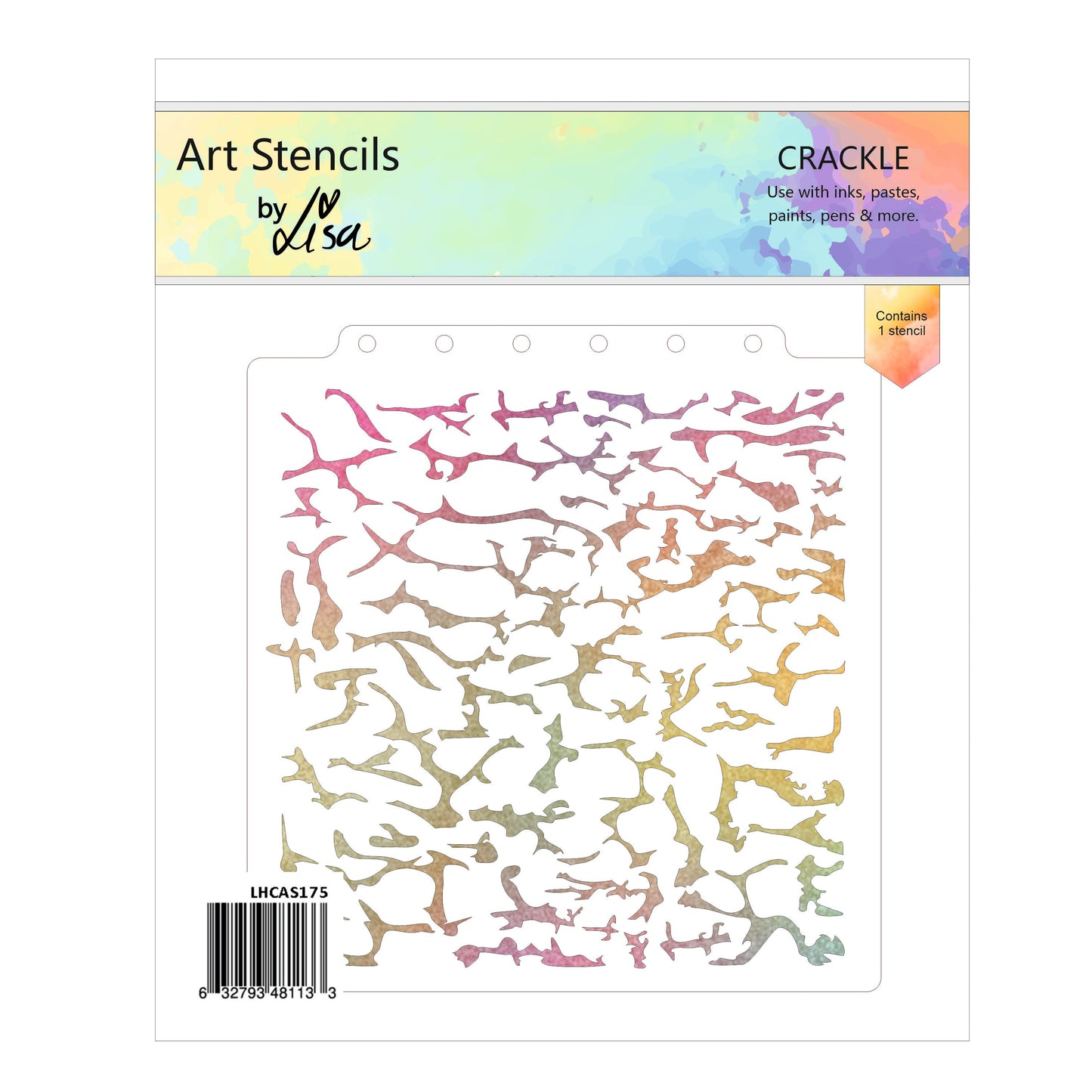 Lisa Horton Crafts Crackle A5 Stencil