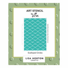Lisa Horton Crafts Scalloped Circles 5" x 7 Stencil
