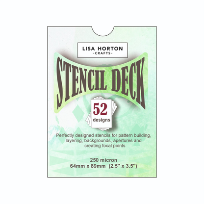 Lisa Horton Crafts Stencil Deck Vol. 1 and Vol. 2 Exclusive Bundle (104 Individual Stencils)