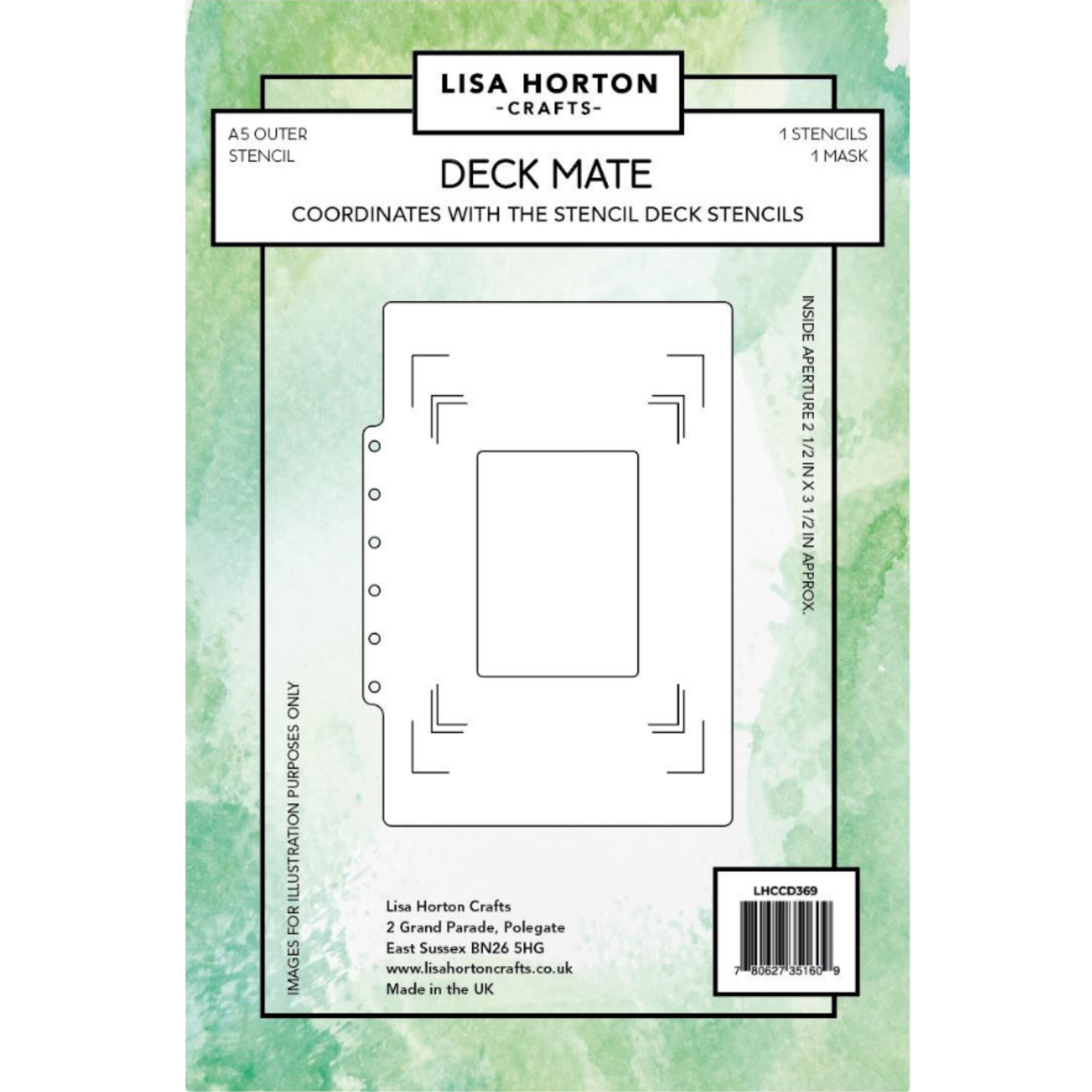 Lisa Horton Crafts Deck Mate Stencil Mask - Coordinates with the Stencil Deck