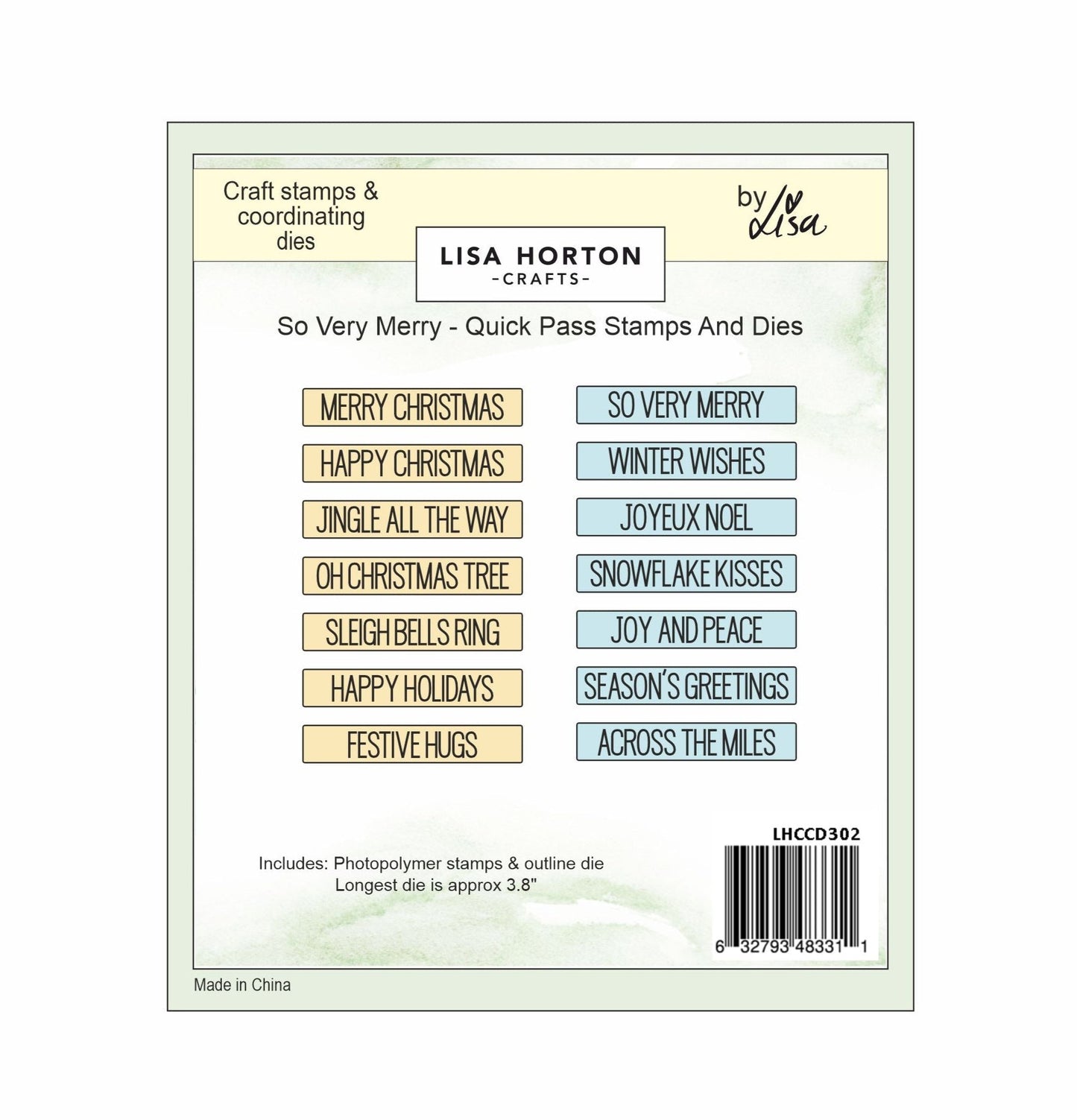 Lisa Horton Crafts So Very Merry Quick Pass Stamps and Dies