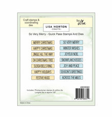 Lisa Horton Crafts So Very Merry Quick Pass Stamps and Dies