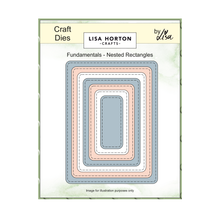 Lisa Horton Crafts Fundamentals Die Set - Nested Rectangles (7 Dies)