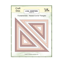 Lisa Horton Crafts Fundamentals Die Set - Nested Corner Triangle (6 Dies)