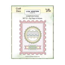 Lisa Horton Crafts Composition Layout Dies - Set D (Zig Zags and Stripes)