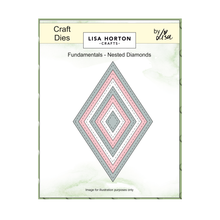 Lisa Horton Crafts Fundamentals Die Set - Nested Diamonds (7 Dies)