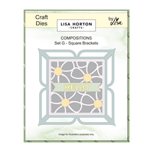 Lisa Horton Crafts Composition Layout Dies - Set G (Square Brackets)
