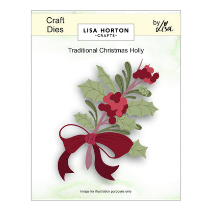 Lisa Horton Crafts Christmas Dies Bundle - Holly, Poinsettia and Ornaments
