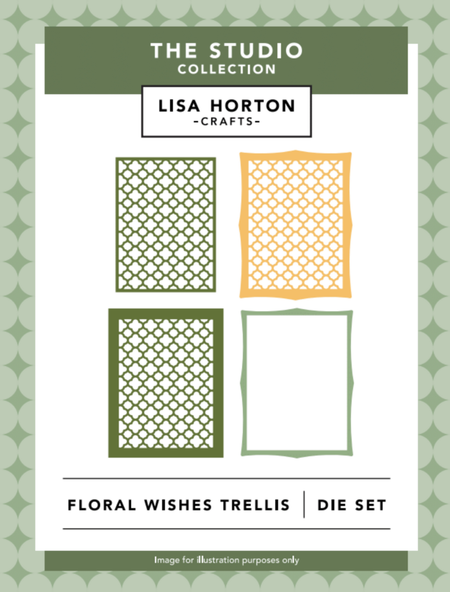 Lisa Horton Crafts Floral Wishes Trellis Die Set - 3 Dies