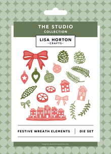 Lisa Horton Crafts Festive Wreath Elements Die Set