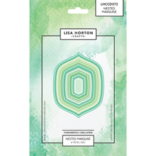 Lisa Horton Crafts Fundamentals Die Set - Nested Marquise (8 Dies)