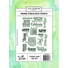 Lisa Horton Crafts More Fabulous Fonts Stamp & Die Set