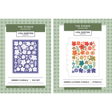 Lisa Horton Crafts The Studio Collection Ombré Florals Layering Stencils & Die Set