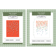 Lisa Horton Crafts The Studio Collection Ombré Shapes Layering Stencils & Die Set