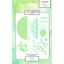 Lisa Horton Crafts Mini Composition Layout Dies - Set A (Oval)