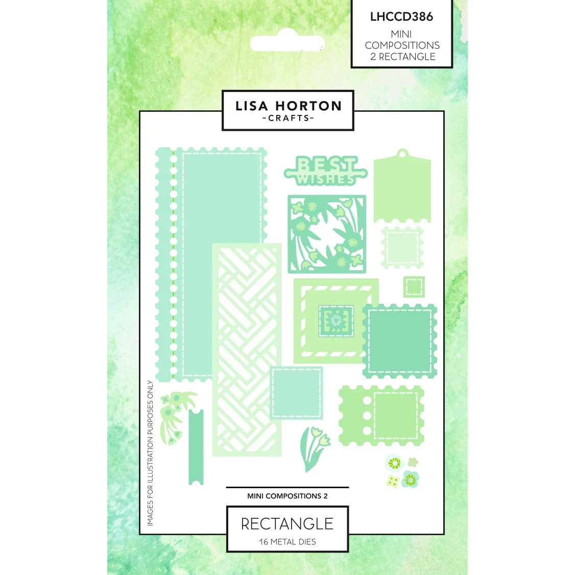 Lisa Horton Crafts Mini Composition Layout Dies - Set B (Rectangle)