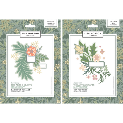Lisa Horton Crafts Reviving The Arts & Crafts Movement Complete Die, Embossing Folder & Stencil Collection