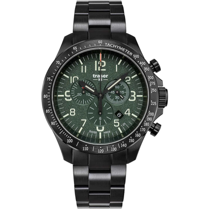 Traser H3 P67 Officer Chronograph Steel Watch