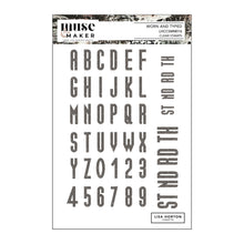 Lisa Horton Crafts Muse & Maker Worn and Typed A5 Clear Stamp Set