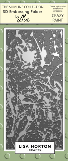 Lisa Horton Crafts Crazy Paint DL 3D Embossing Folder