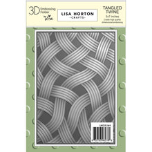 Lisa Horton Crafts Tangled Twine 5" x 7" 3D Embossing Folder
