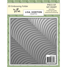Lisa Horton Crafts Piece of My Heart 6" x 6" 3D Embossing Folder