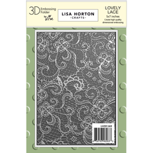 Lisa Horton Crafts Lovely Lace 5" x 7" 3D Embossing Folder