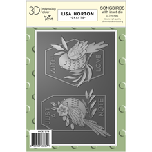 Lisa Horton Crafts Songbirds 3D Embossing Folder with Integrated Die