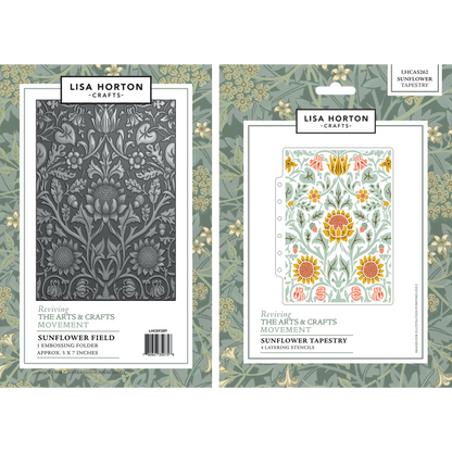 Lisa Horton Crafts Reviving The Arts & Crafts Movement Complete Die, Embossing Folder & Stencil Collection