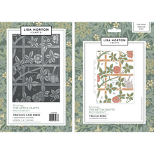 Lisa Horton Crafts Reviving The Arts & Crafts Movement Trellis Bird 3D Embossing Folder & Layering Stencils