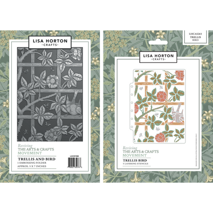 Lisa Horton Crafts Reviving The Arts & Crafts Movement Complete Die, Embossing Folder & Stencil Collection
