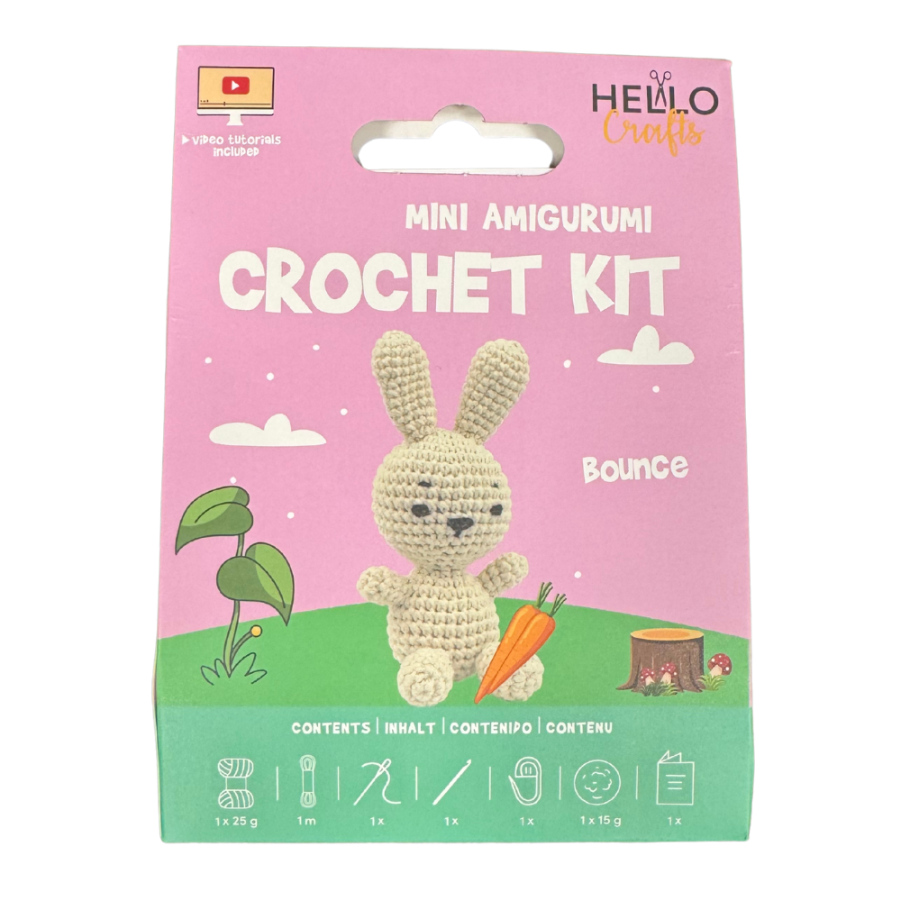 Hello Crafts Mini Amigurumi Crochet Kit - Bounce