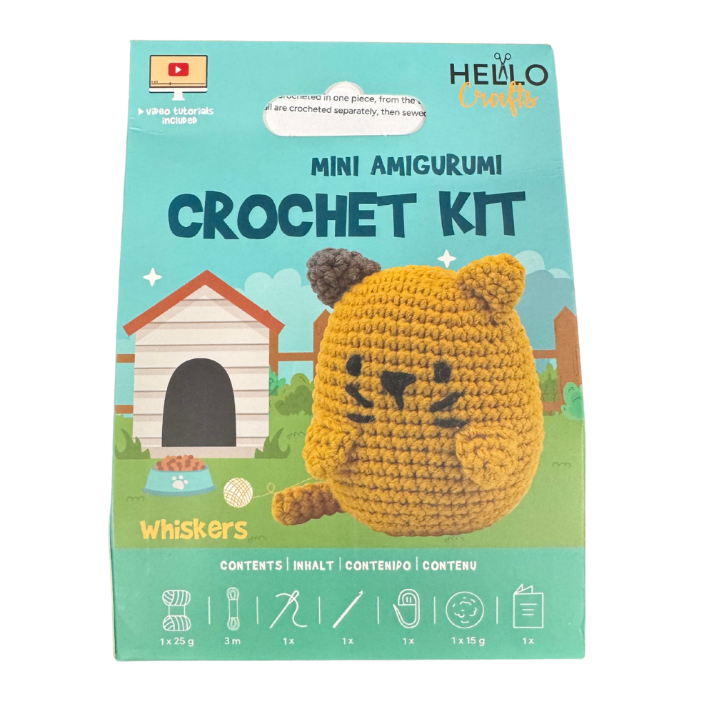 Hello Crafts Mini Amigurumi Crochet Kit - Whiskers