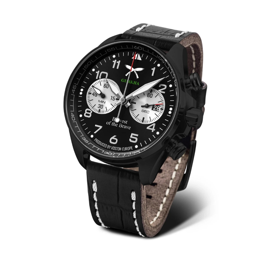 Vostok Europe Gurkha 6S21-325C446 Chronograph Watch