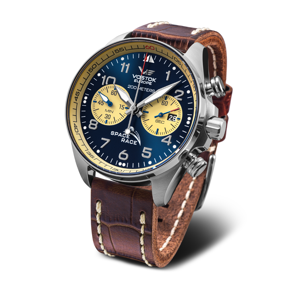 Vostok Europe Space Race 6S21-325A667 Blue Chronograph Watch