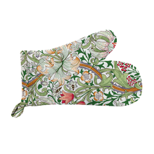 William Morris Gallery Kitchen Set - Single Oven Glove, Pot Holder & Tea Towel - Golden Lily