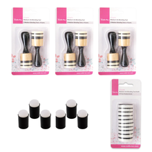 Crafts Too Ink Blending Kit - 3 Packs Ink Blending Tool Large (6 Pieces), 2 Packs of Finger Daubers (6 Pieces) and 10 Spare Foams