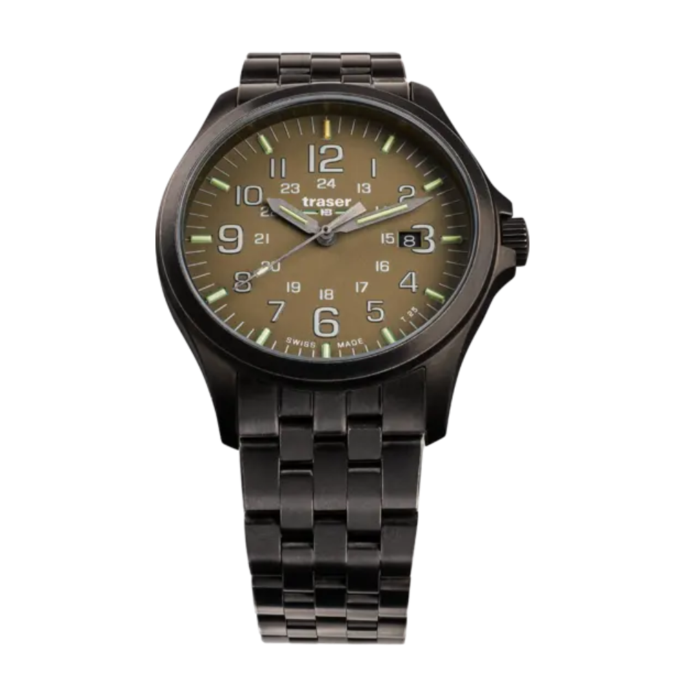 Traser P67 Officer Pro GunMetal 108738 Khaki Watch