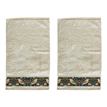 William Morris Gallery Hand Towel & Guest Towel Set - Strawberry Thief Navy